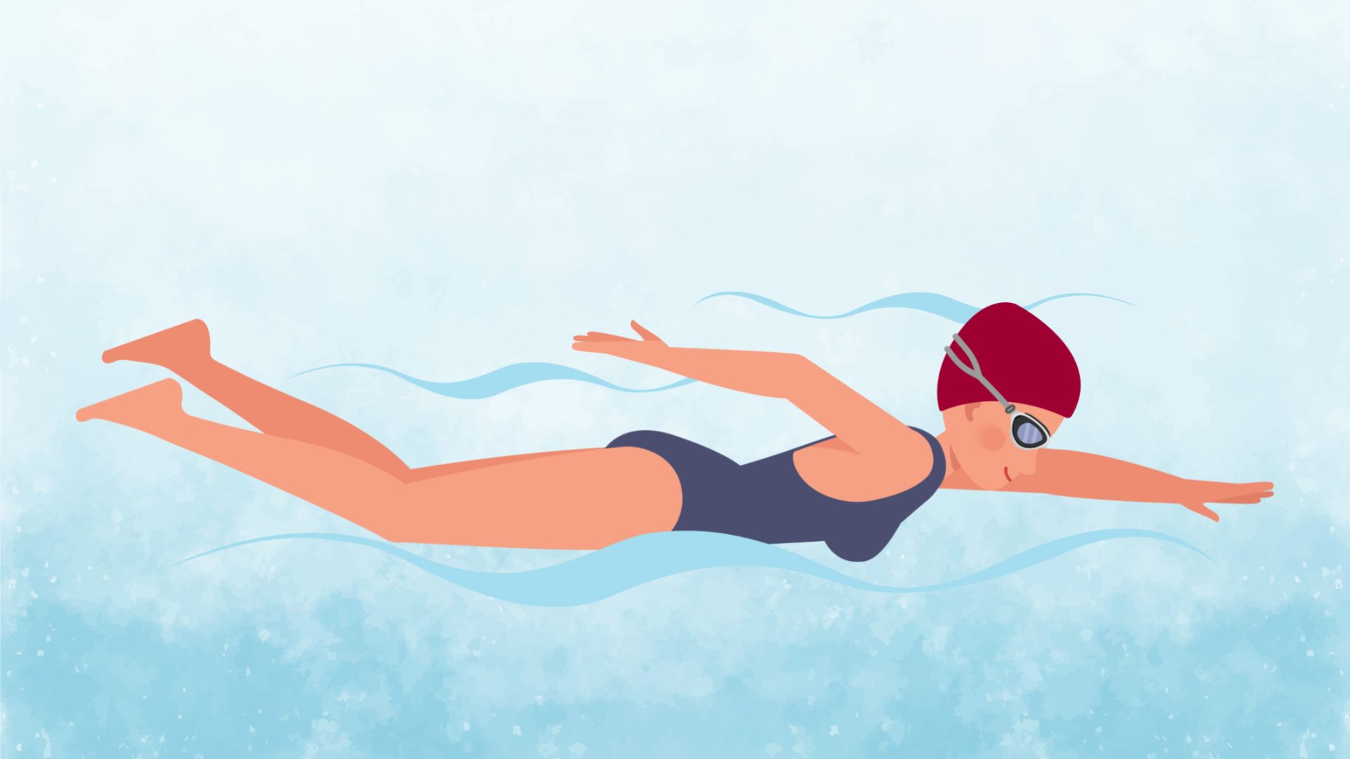 Swimmer with red swimming cap, top 5 best ankle braces for swimming